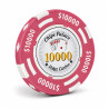 Pokerfiches "CHIPS PALACE 10000" - in clay composite met metalen inzet - 14g - te koop per stuk.