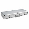 Walizka do przechowywania "ALU 500" na 500 żetonów do pokera - imitacja aluminium - plastikowe dno