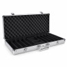 Mallette de rangement "ALU 500" pour 500 jetons de poker – imitation aluminium - Fond Plastique