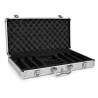"ALU 300" storage case for 300 poker chips - aluminum imitation - Plastic bottom