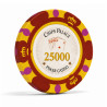 Ficha de pôquer "CROWN 25 000" - em composto de argila com inserção de metal - 14g - à venda por unidade