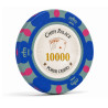 Ficha de pôquer "CROWN 10000" - em compósito de argila com inserção de metal - 14g - à venda unitário.