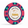 Poker chip "CROWN 5000" - in clay composite with metal insert - 14g - sold individually