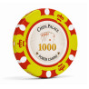 Pokerfiche "CROWN 1000" - in klei-composiet met metalen insert - 14g - te koop per stuk