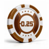 Poker chips "RUNNER UP 0.25" - 12g - in ABS with metal insert - in rolls of 25 chips