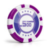 Fichas de pôquer RUNNER UP 500 - 12g - em ABS com inserção metálica - em rolos de 25 fichas