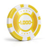 Fichas de pôquer "RUNNER UP 1000" - 12g - em ABS com inserção de metal - em rolos de 25 fichas