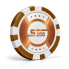 Fichas de pôquer "RUNNER UP 5000" - 12g - em ABS com inserção de metal - em rolos de 25 fichas.