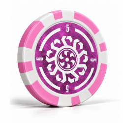 Jetons de poker "CELTIK 5" - 12g - en ABS avec insert métal - par rouleaux de 25 jetons
