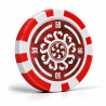 Fichas de poker "CELTIK 50" - 12g - em ABS com inserção de metal - em rolos de 25 fichas.