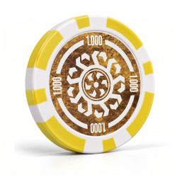Jetons de poker "CELTIK 1000" - 12g - en ABS avec insert métal - par rouleaux de 25 jetons