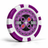 Pokerchips "ULTIMATE POKER CHIPS 500" - van ABS met metalen inzetstuk - rol van 25 chips - 11,5 g