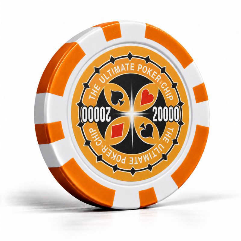"ULTIMATE POKER CHIPS 20000" poker chips - in ABS with metal insert - 25 chip roll - 11.5 g