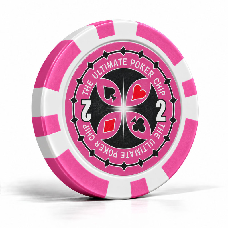 "ULTIMATE POKER CHIPS 2" poker chips - in ABS with metal insert - roll of 25 chips - 11.5 g