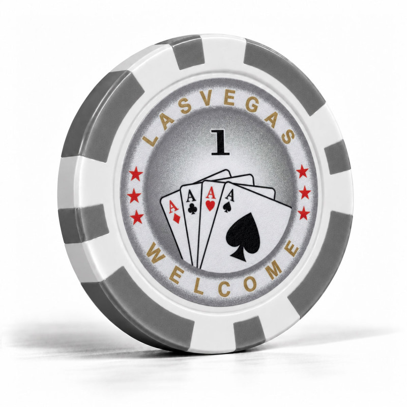 Pokerchips "ROYAL FLUSH 1" - ABS mit Metalleinlage - 25 Chipsrolle - 11,5 g