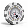 Fichas de pôquer "ROYAL FLUSH 1" - em ABS com inserção metálica - rolo de 25 fichas - 11,5 g