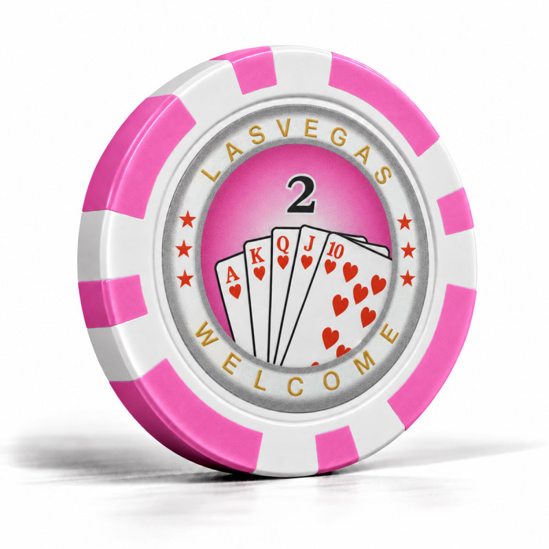 Fichas de póker "ROYAL FLUSH 2" - en ABS con inserción metálica - rollo de 25 fichas - 11,5 g