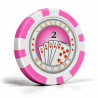Poker chips "ROYAL FLUSH 2" - in ABS met metalen inzetstuk - rol van 25 chips - 11,5 g