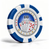 Fichas de pôquer "ROYAL FLUSH 10" - em ABS com inserção metálica - rolo de 25 fichas - 11,5 g.
