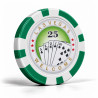 Gettoni da poker "ROYAL FLUSH 25" - in ABS con inserto metallico - rotolo da 25 gettoni - 11,5 g.