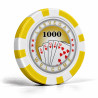 Fichas de pôquer "ROYAL FLUSH 1000" - em ABS com insert metálico - rolo de 25 fichas - 11,5 g