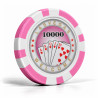 Poker chips "ROYAL FLUSH 10000" - ABS with metal insert - 25-chip roll - 11.5 g