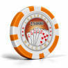 Fichas de pôquer "ROYAL FLUSH 25 000" - em ABS com insert metálico - rolo de 25 fichas - 11,5 g