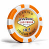 Pokerchips "WELCOME LAS VEGAS 0,5" - in ABS met metalen inleg - rol van 25 chips - 11,5 g
