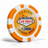 Fichas de pôquer "WELCOME LAS VEGAS 20000" - em ABS com inserção metálica - rolo de 25 fichas - 11,5 g