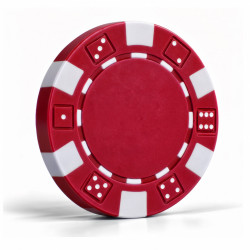 Red Dice Poker Chips - ABS...
