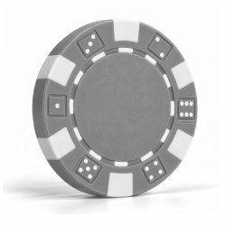 Pokerchips "DICE GRÅ" - i...