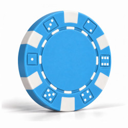 Poker chips "SKY BLUE DICE"...