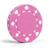 Pokerchips "SUITED ROSE" - in ABS met metalen inlegstuk - rol van 25 chips - 11,5 g