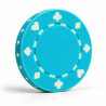 Fichas de póker "SUITED AZUL CIELO" - en ABS con inserto metálico - rollo de 25 fichas - 11,5 g