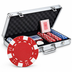 Koffer mit 300 Pokerchips...