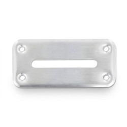 Chips Slot "INOX" för pokerbord - skruvbar - spår 52 mm med 7 mm