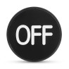 Craps button "ON/OFF" Jumbo - 77x20mm - in PVC