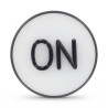Craps button "ON/OFF" Jumbo - 77x20mm - in PVC