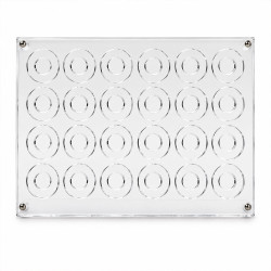 Présentoir en plexiglass pour 30 jetons de poker