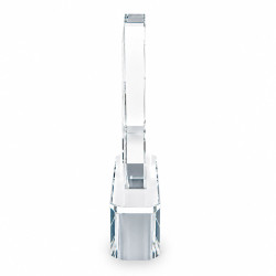 Poker-Turnier-Sieger-Trophäe - aus Glas - graviert - 20 cm hoch