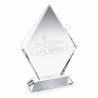 "Poker Trophy "LAS VEGAS" - glass - engraved text - 20cm high"