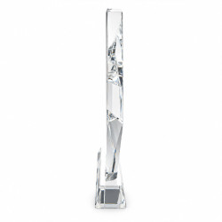 Trofeo de póker "LAS VEGAS" - de vidrio - texto grabado - 20 cm de alto