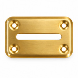 Patatine Slot in ottone per tavolo da poker - avvitabili - fessura di 52 mm su 7 mm.