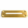 Money slot "BRASS XL" for poker table - screw-on - 75 x 10 mm.