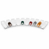 Semicircular RAINBOW storage rack for wheels - without lid