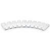 Semicircular RAINBOW storage rack for wheels - without lid