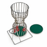 "CHUCK A LUCK" metal 25 cm - with green felt game mat