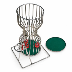 Chuck a Luck metal 45 cm - With green felt game mat