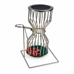 Chuck a Luck metal 45 cm - With green felt game mat