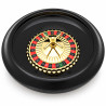 Single Zero Roulette Set - 40 cm diameter plastic roulette wheel - includes ball, mat, chips, rake, and playing cards